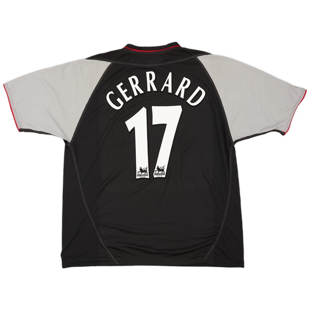 2002-04 Liverpool Away Shirt Gerrard #17 - 8/10 - (XL)