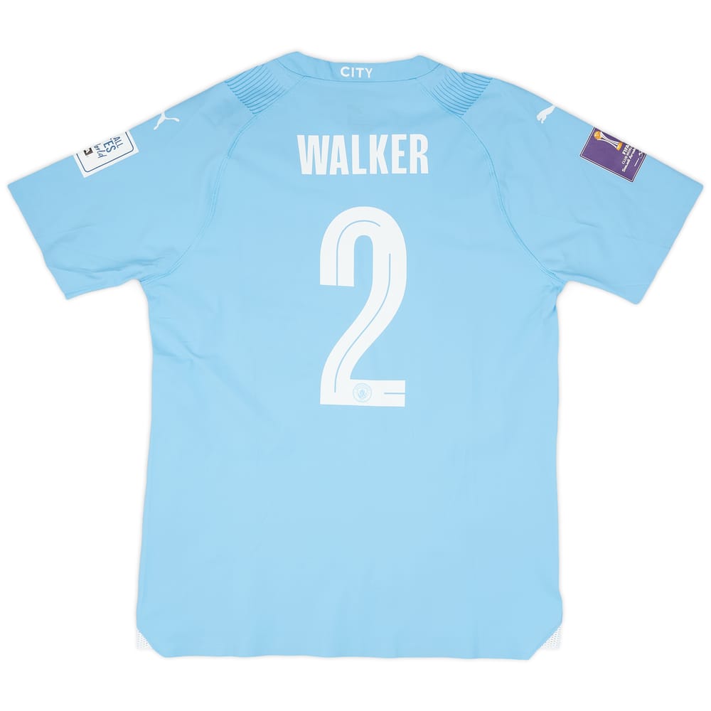 2023-24 Manchester City Match Issue Club World Cup Home Shirt Walker #2