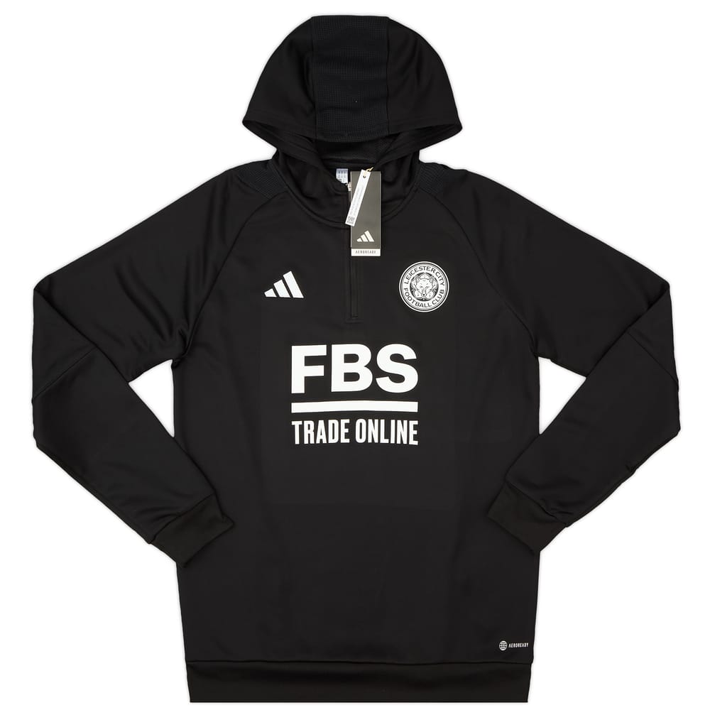 2023-24 Leicester Player Issue 1/4 Zip Hooded Top