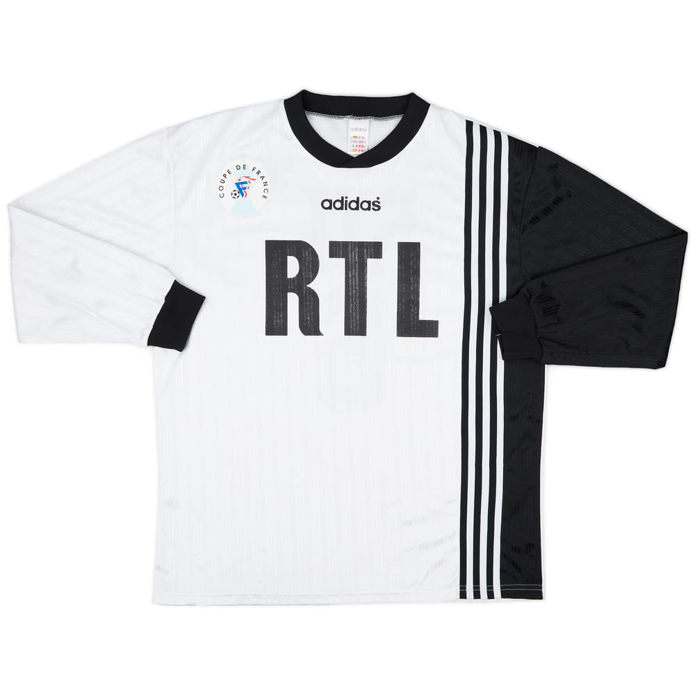 1990s Coupe de France Home L/S Shirt #6 - 8/10 - (XL)