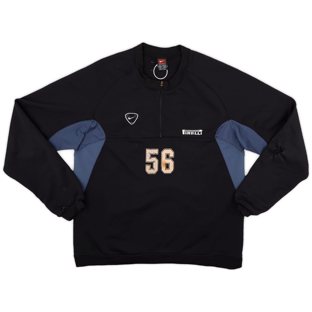 2000-01 Inter Milan Player Issue Nike 1/4 Zip Drill Top #56 - 6/10 - (M)