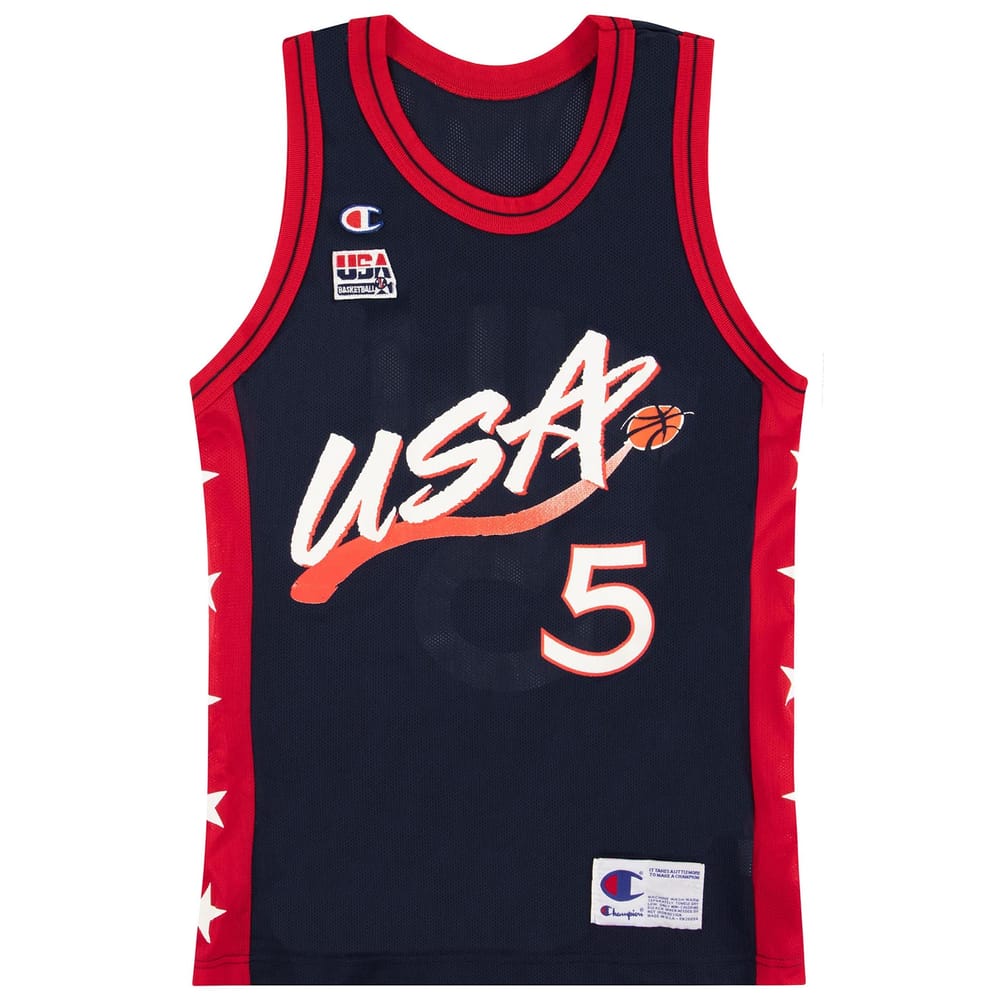 1996-99 USA Hill #5 Champion Jersey (Away) L
