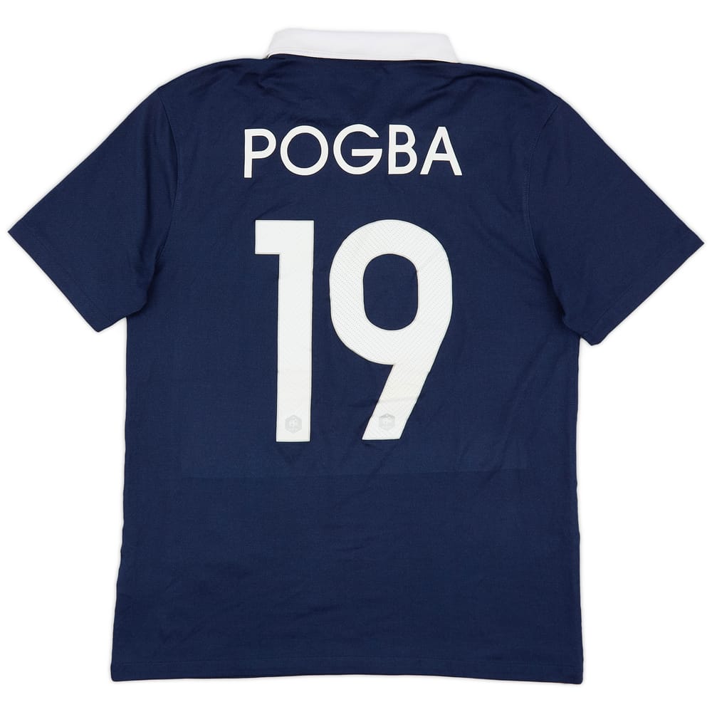 2014-15 France Home Shirt Pogba #19 - 6/10 - (M)