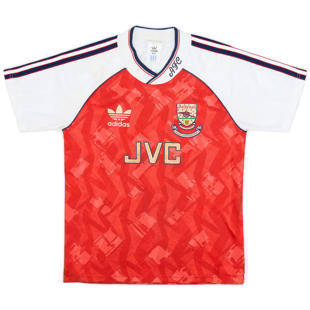 1990-92 Arsenal 'Champions' Home Shirt - 5/10 - (M.Boys)