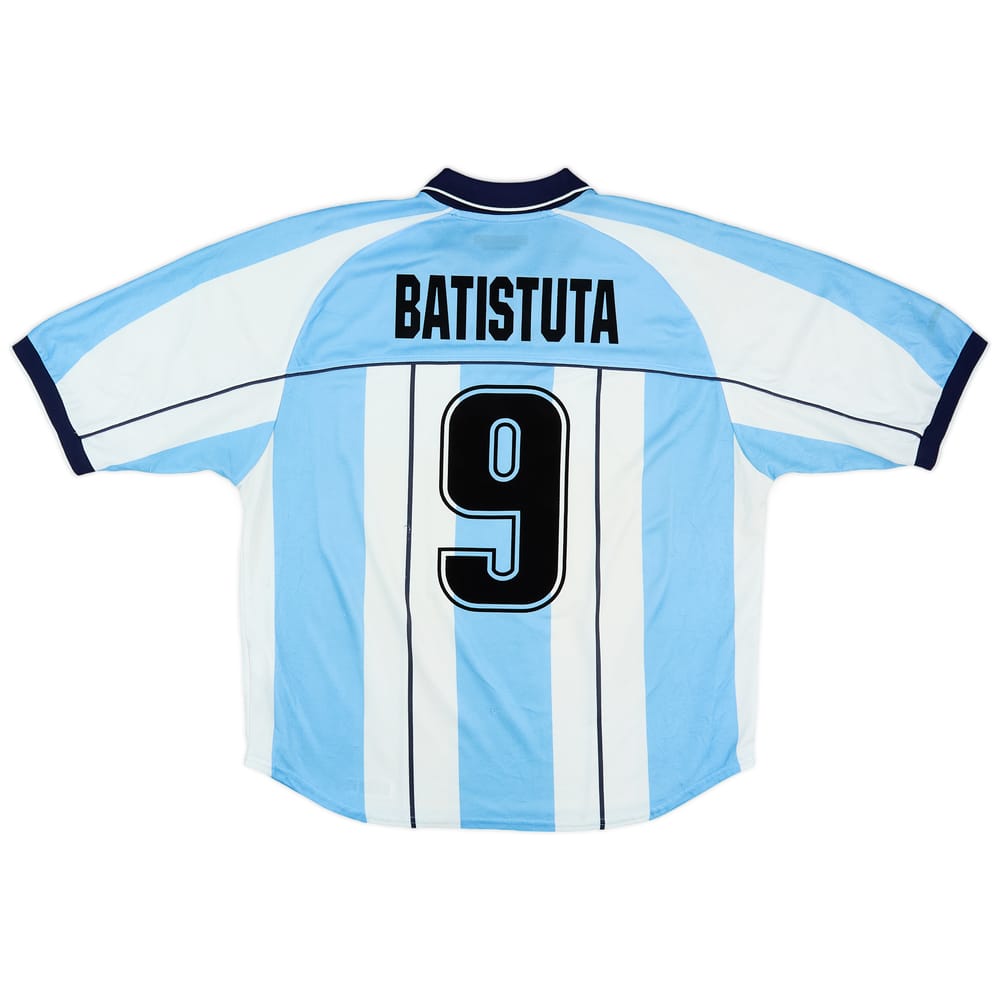 2000-01 Argentina Home Shirt Batistuta #9 - 6/10 - (XL)