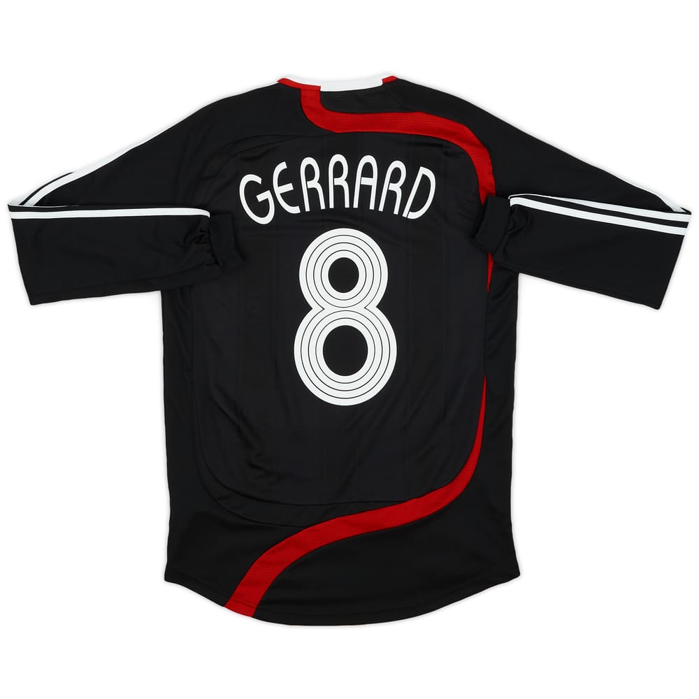 2007-08 Liverpool Player Issue Third L/S Shirt Gerrard #8 - 9/10 - (M)