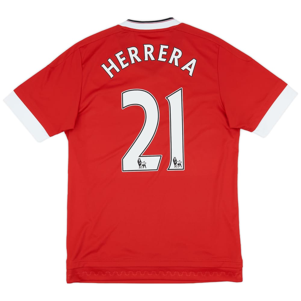 2015-16 Manchester United Home Shirt Herrera #21 - 9/10 - (S)