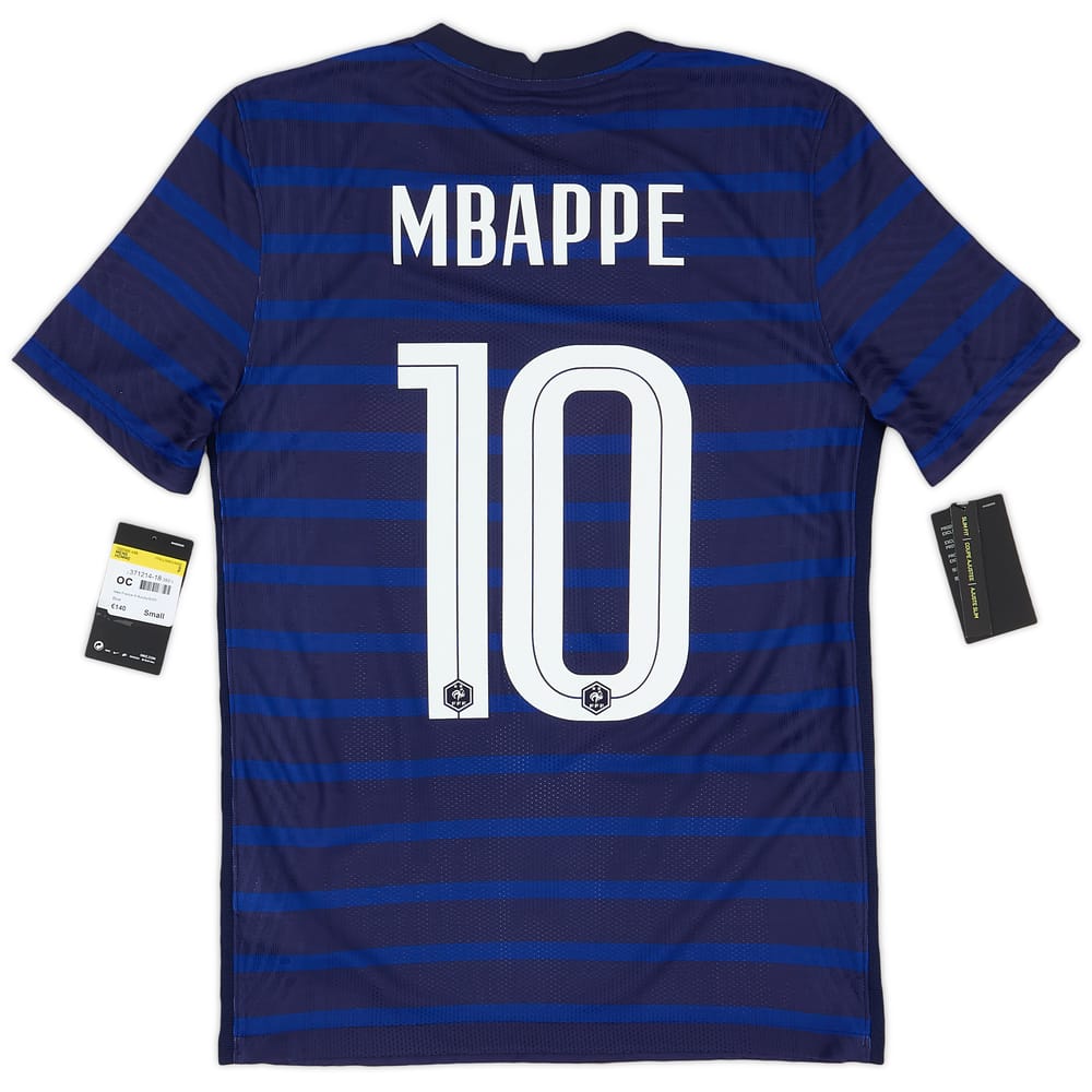 2020-21 France Authentic Home Shirt Mbappe #10 (S)