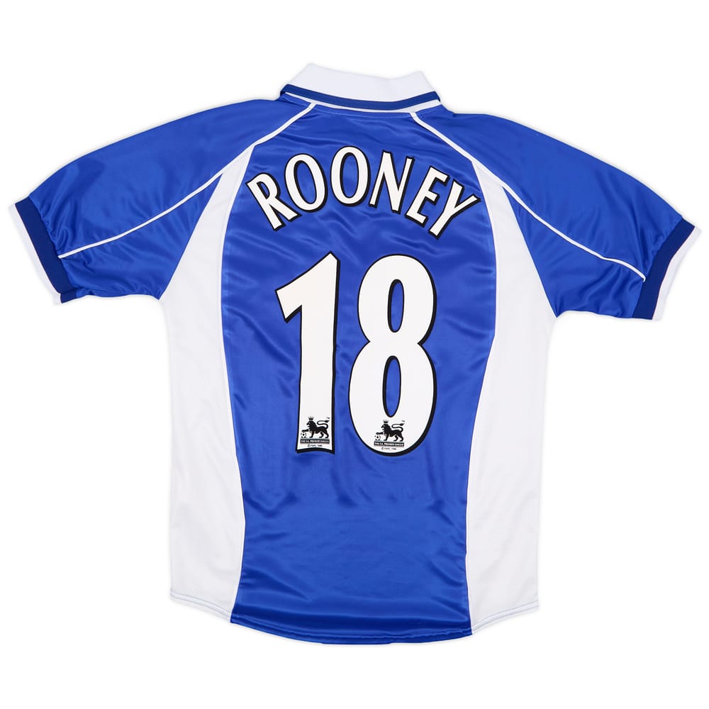 2000-02 Everton Home Shirt Rooney #18 - 8/10 - (XL.Boys)