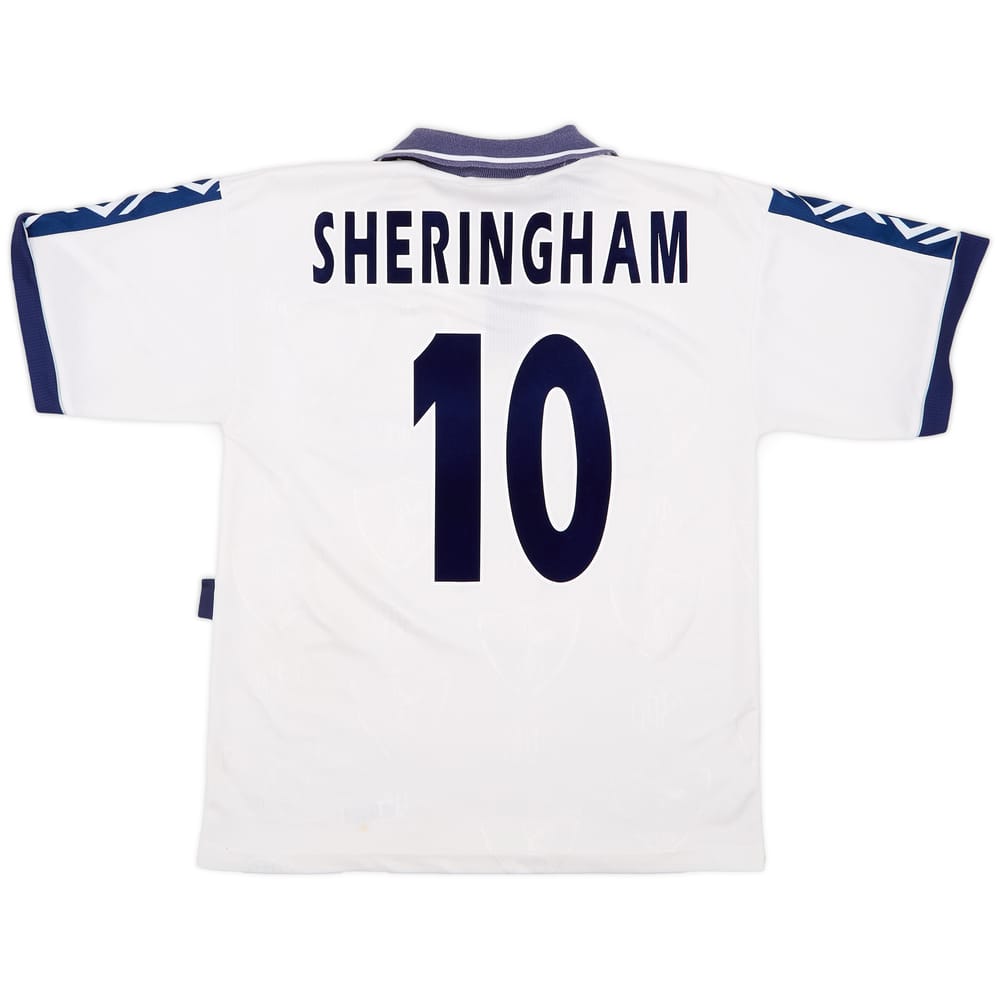 1995-97 Tottenham Home Shirt Sheringham #10 - 6/10 - (M)