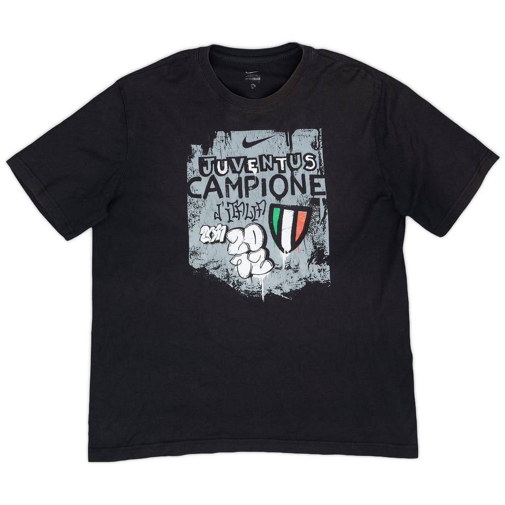 2011-12 Juventus Nike 'Campione' Graphic Tee - 6/10 - (XL)