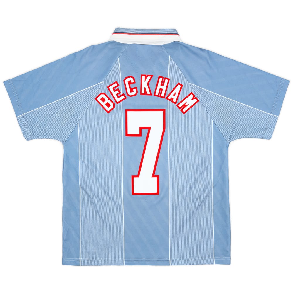 1996-97 England Away Shirt Beckham #7 - 8/10 - (M)