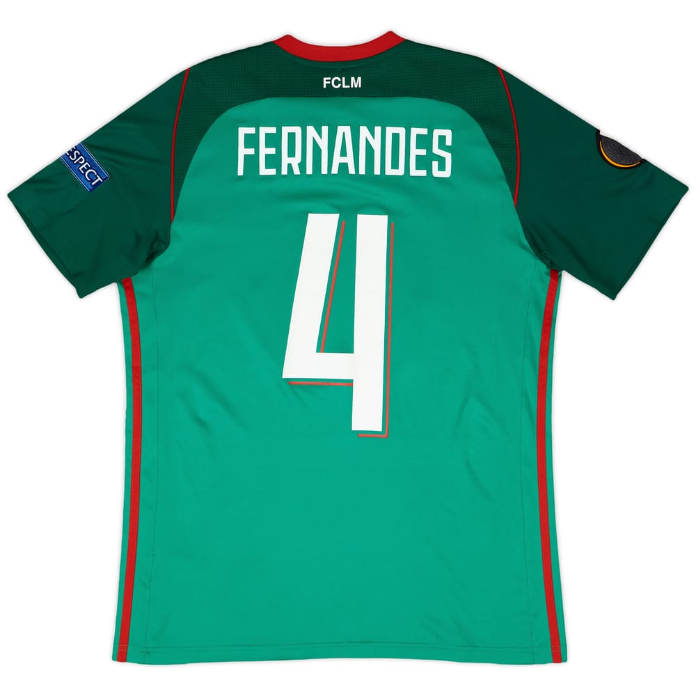 2017-18 Lokomotiv Moscow Home Shirt Fernandes #4 - 9/10 - (M)