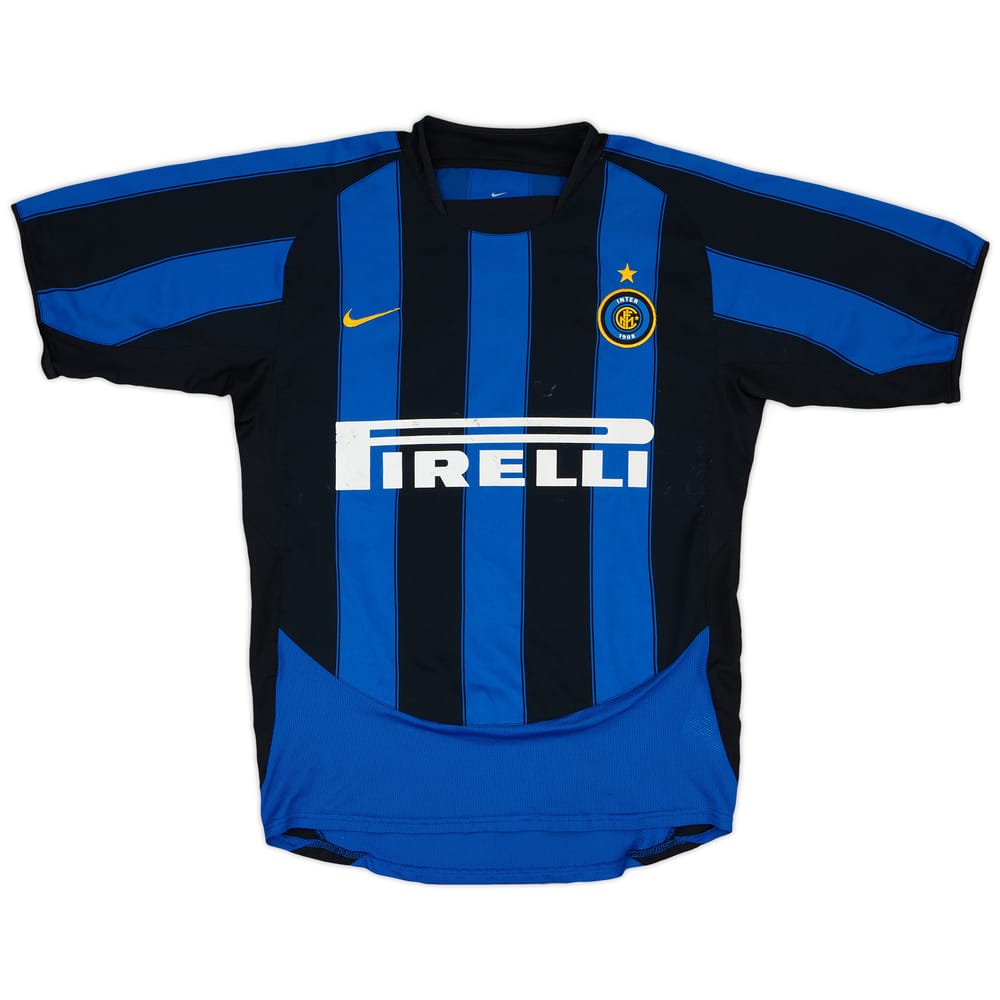 2003-04 Inter Milan Match Issue Home Shirt #11