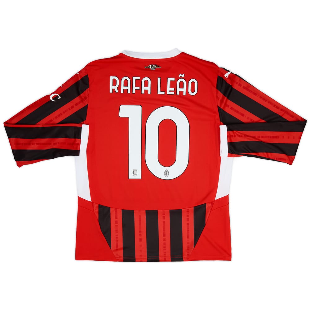2024-25 AC Milan Home L/S Shirt Rafa Leao #10 (L)