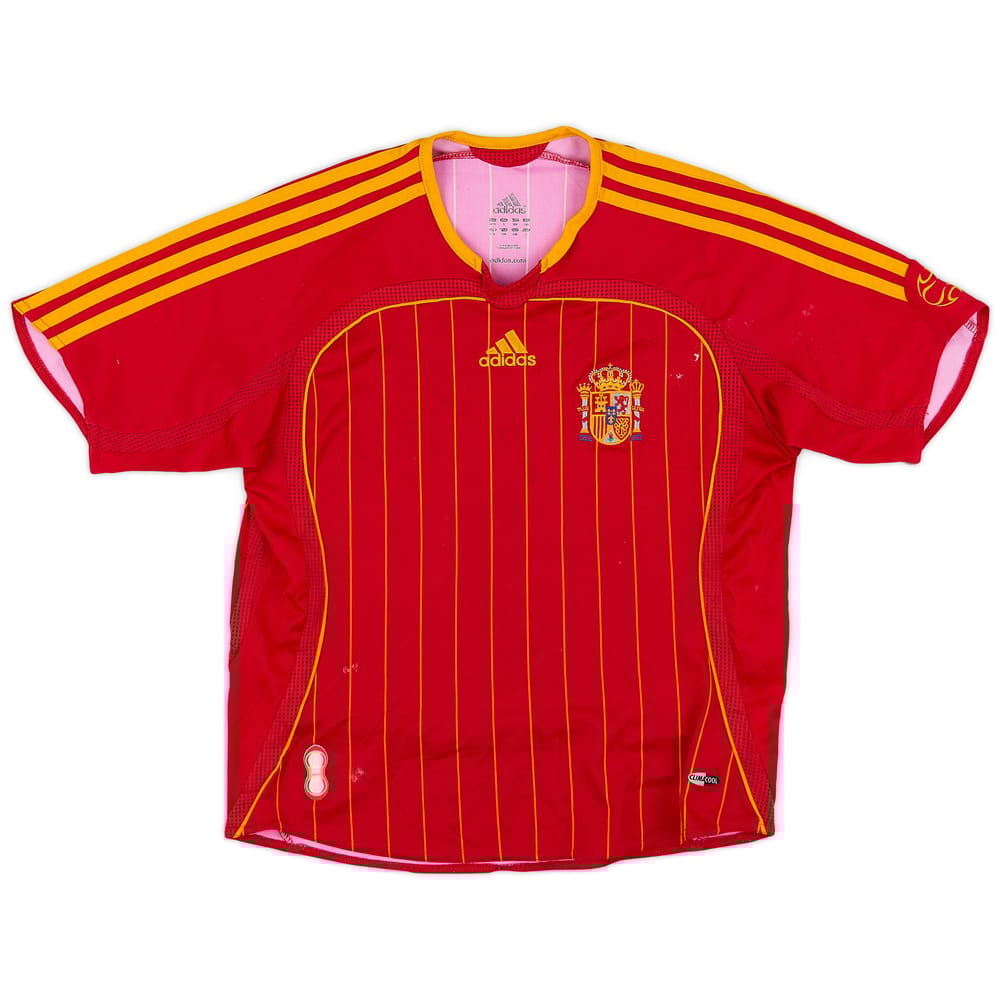 2006-08 Spain Home Shirt - 7/10 - (S.Boys)