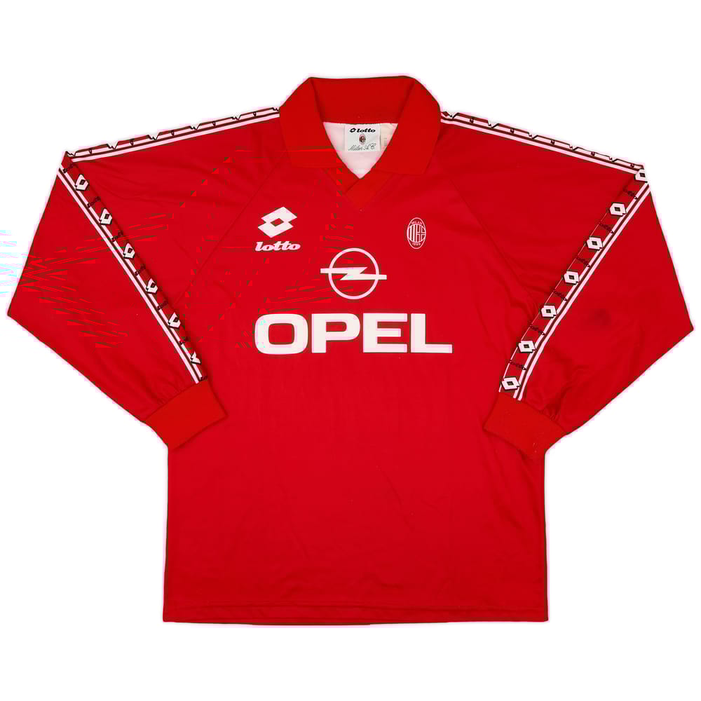 1995-96 AC Milan Lotto Training L/S Shirt - 8/10 - (XL)