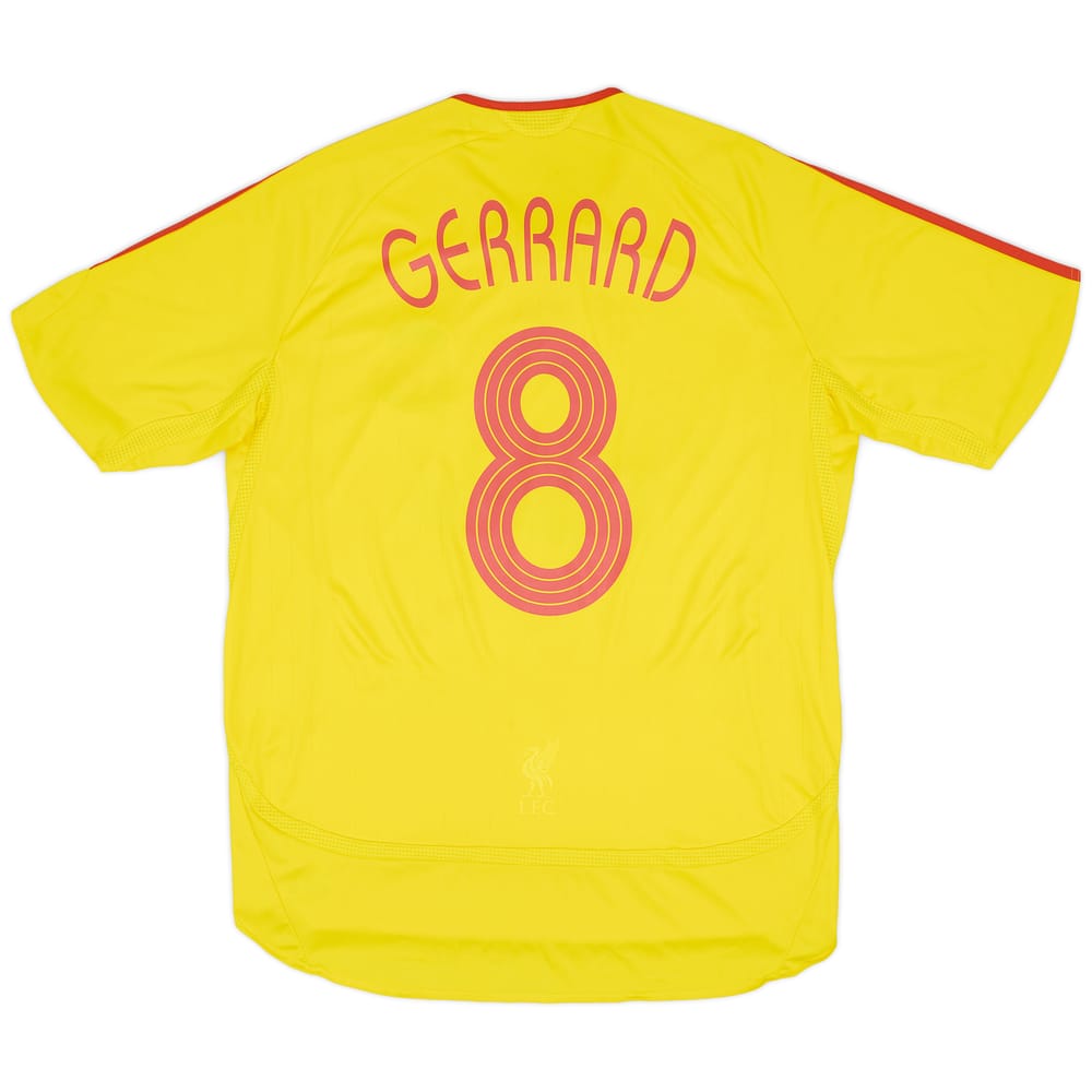 2006-07 Liverpool Away Shirt Gerrard #8 - 6/10 - (L)