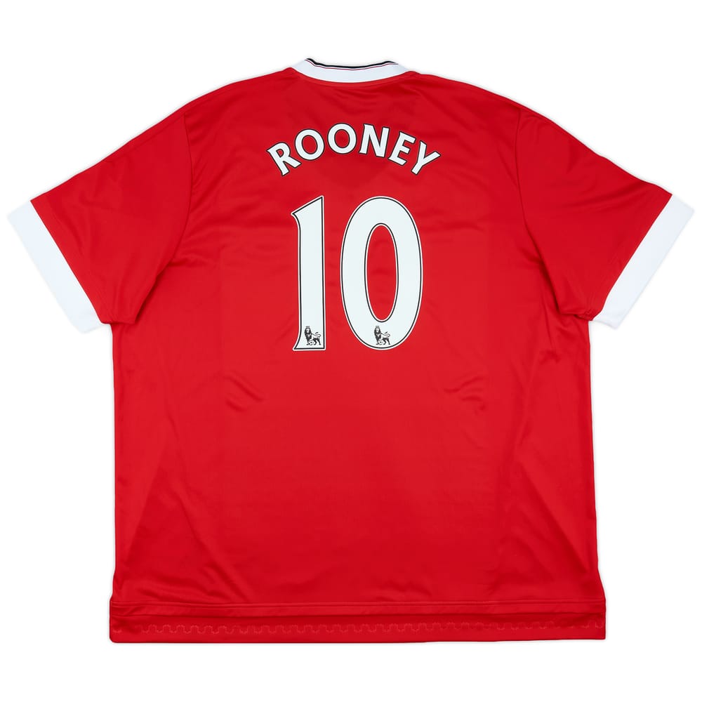 2015-16 Manchester United Home Shirt Rooney #10 - 8/10 - (3XL)