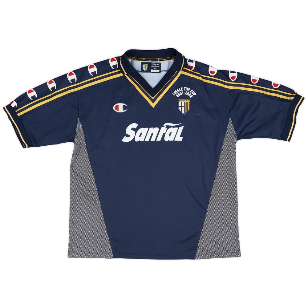 2000-01 Parma 'Signed' Finale TIM Cup Away Shirt - 7/10 - (XL)