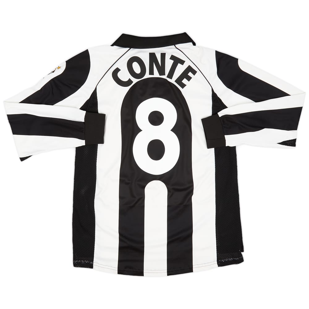 1997-98 Juventus Centenary Home L/S Shirt Conte #8 - 9/10 - (L)