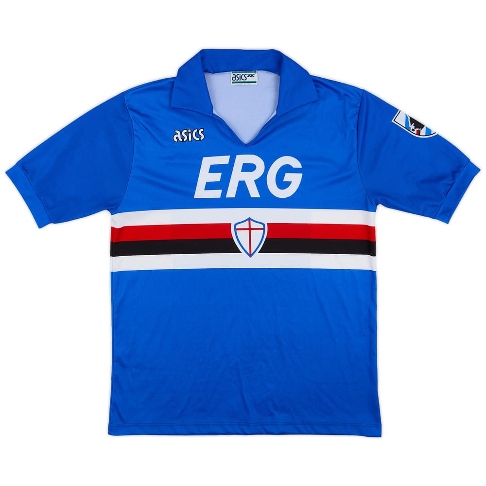 1990-92 Sampdoria Home Shirt - 9/10 - (L)