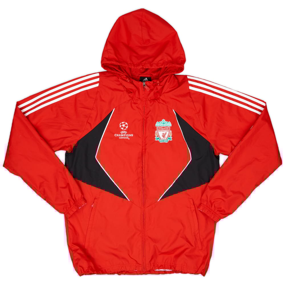 2007-08 Liverpool adidas CL Hooded Rain Jacket - 8/10 - (M)