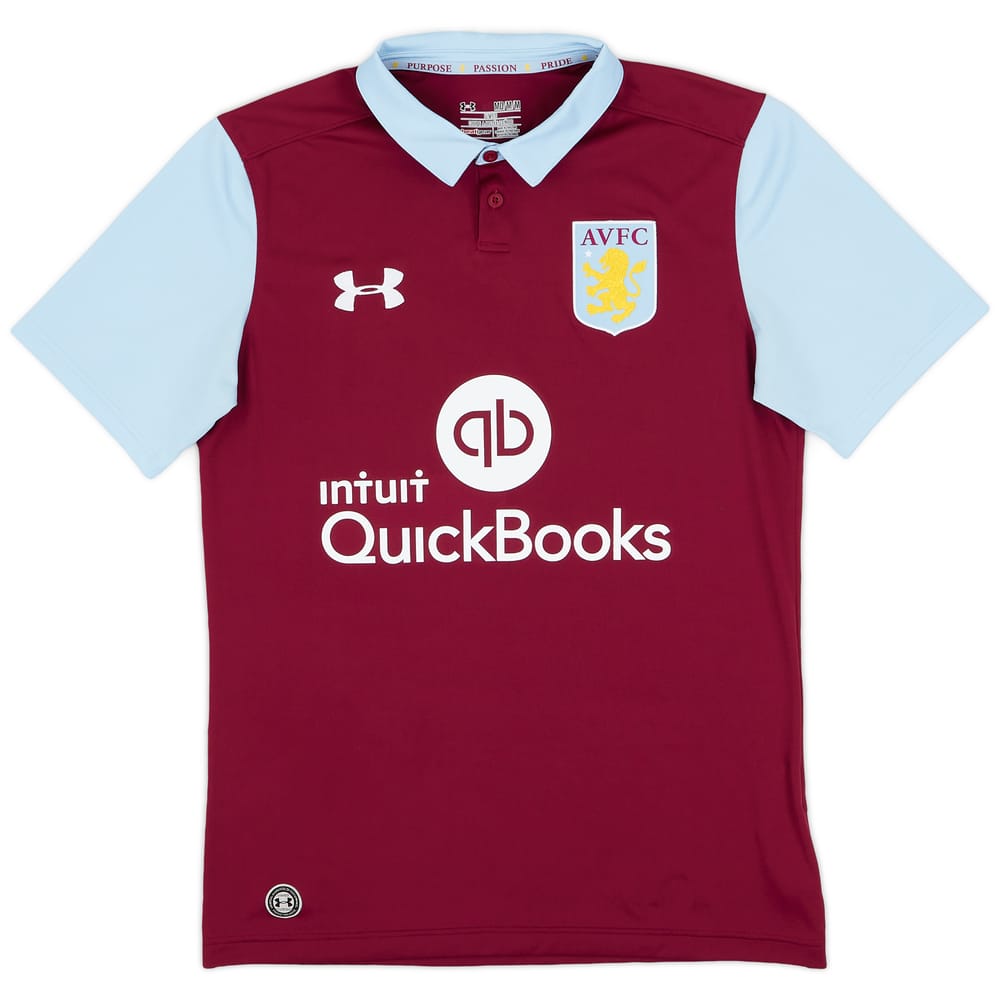 2016-17 Aston Villa Home Shirt - 8/10 - (M)