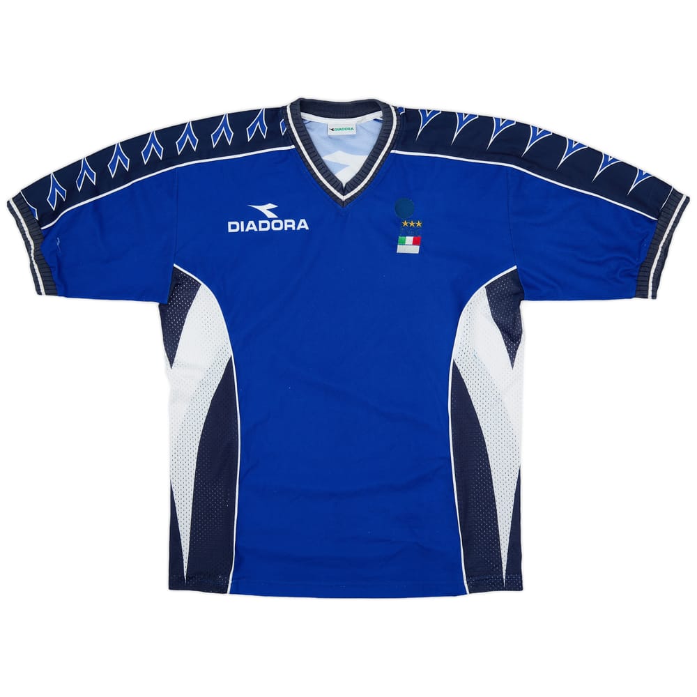 1990s FIGC Diadora Training Shirt - 7/10 - (L)