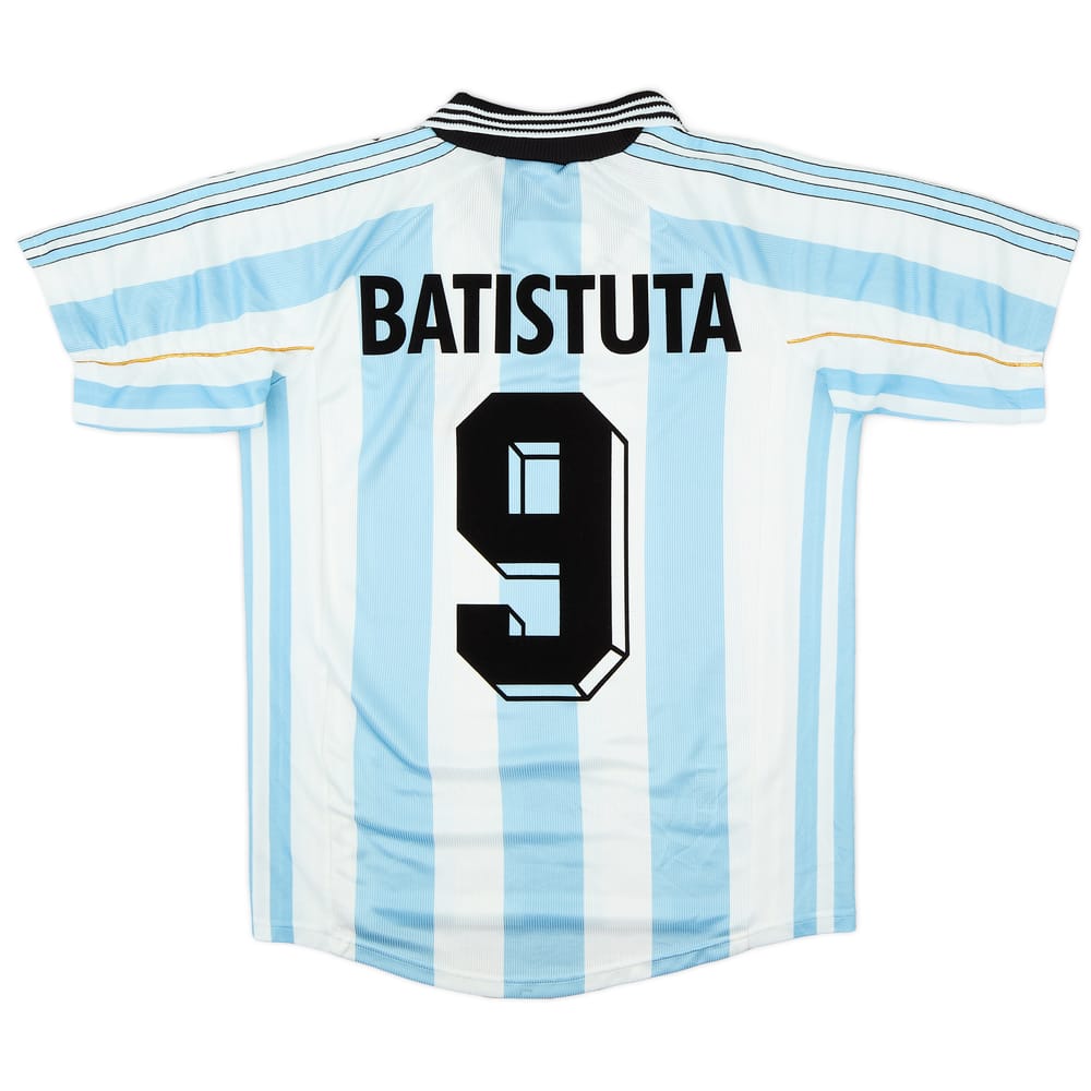 1998-99 Argentina Home Shirt Batistuta #9 - 9/10 - (S)