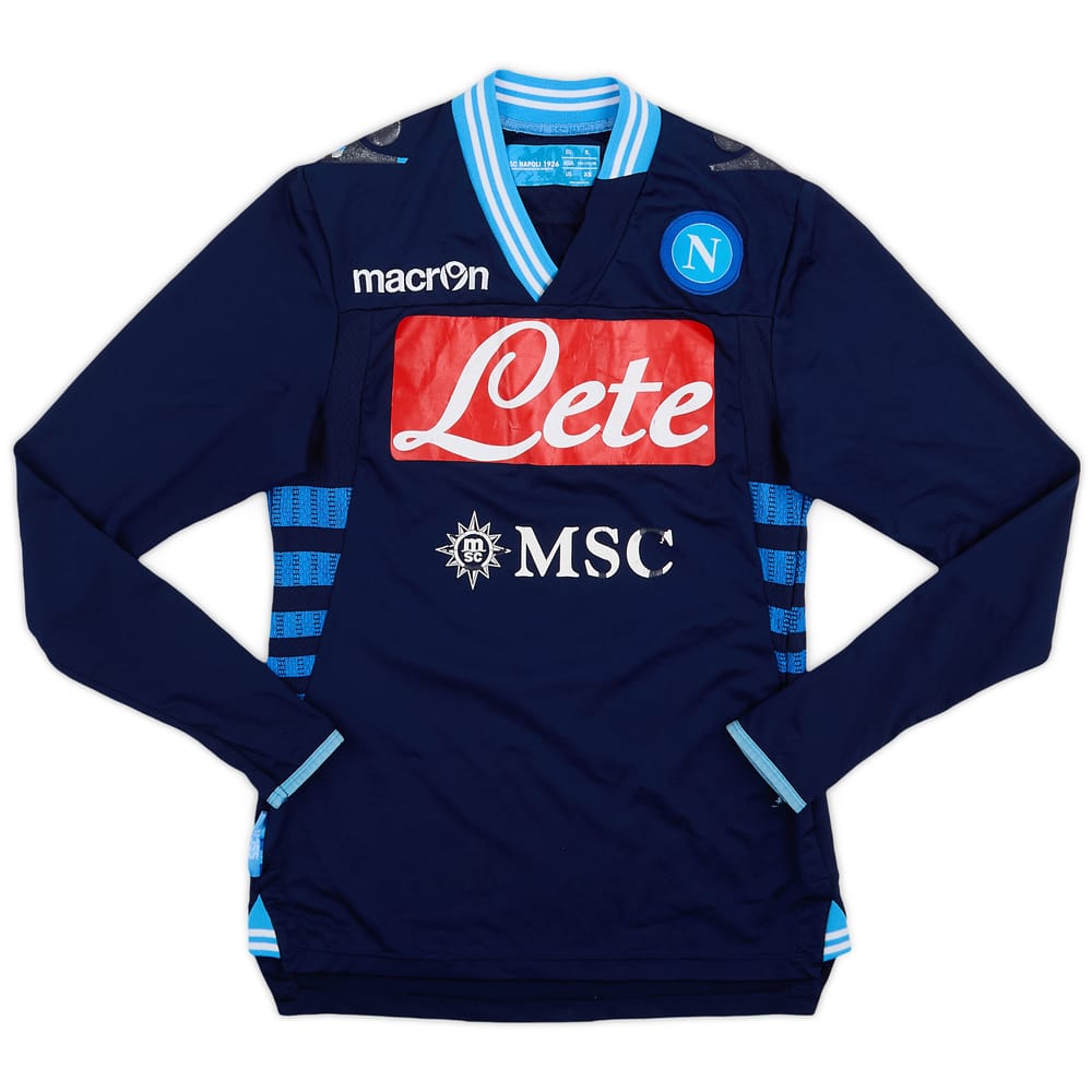 2012-13 Napoli Away L/S Shirt #2 - 4/10 - (S)