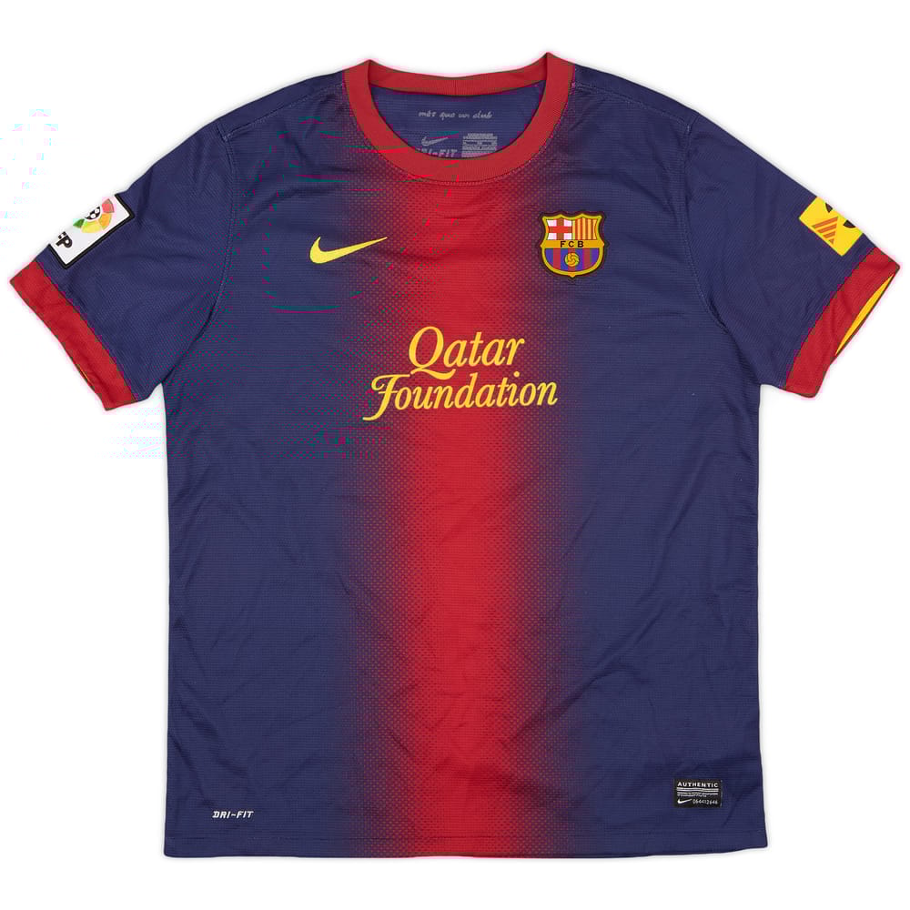 2012-13 Barcelona Home Shirt - 7/10 - (XL.Boys)
