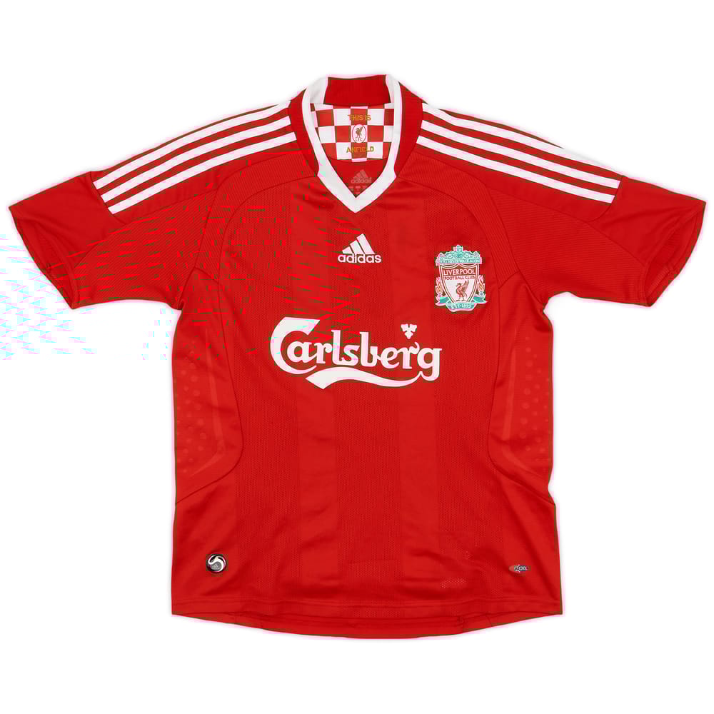 2008-10 Liverpool Home Shirt - 7/10 - (L.Boys)