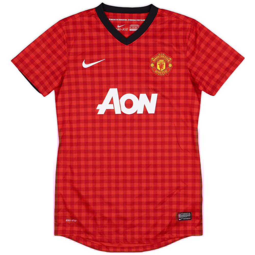 2012-13 Manchester United Home Shirt - 9/10 - (Women's XS)