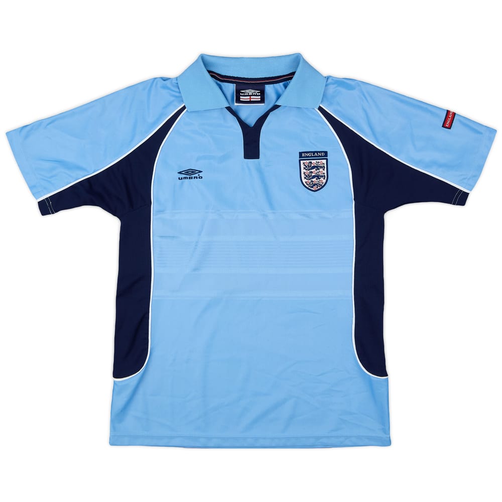 2000-01 England Umbro Polo Shirt - 9/10 - (S)