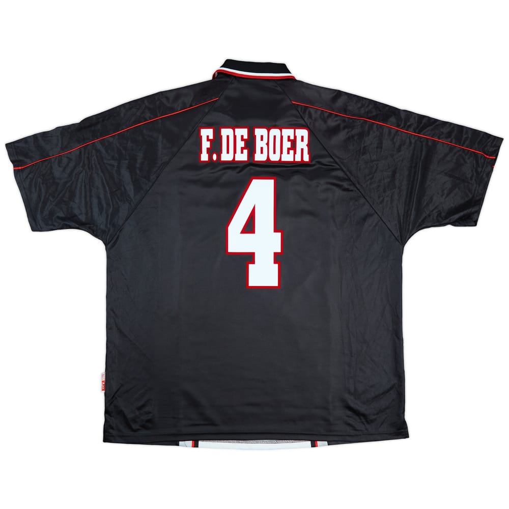 1998-99 Ajax Away Shirt F.De Boer #4 - 9/10 - (XXL)