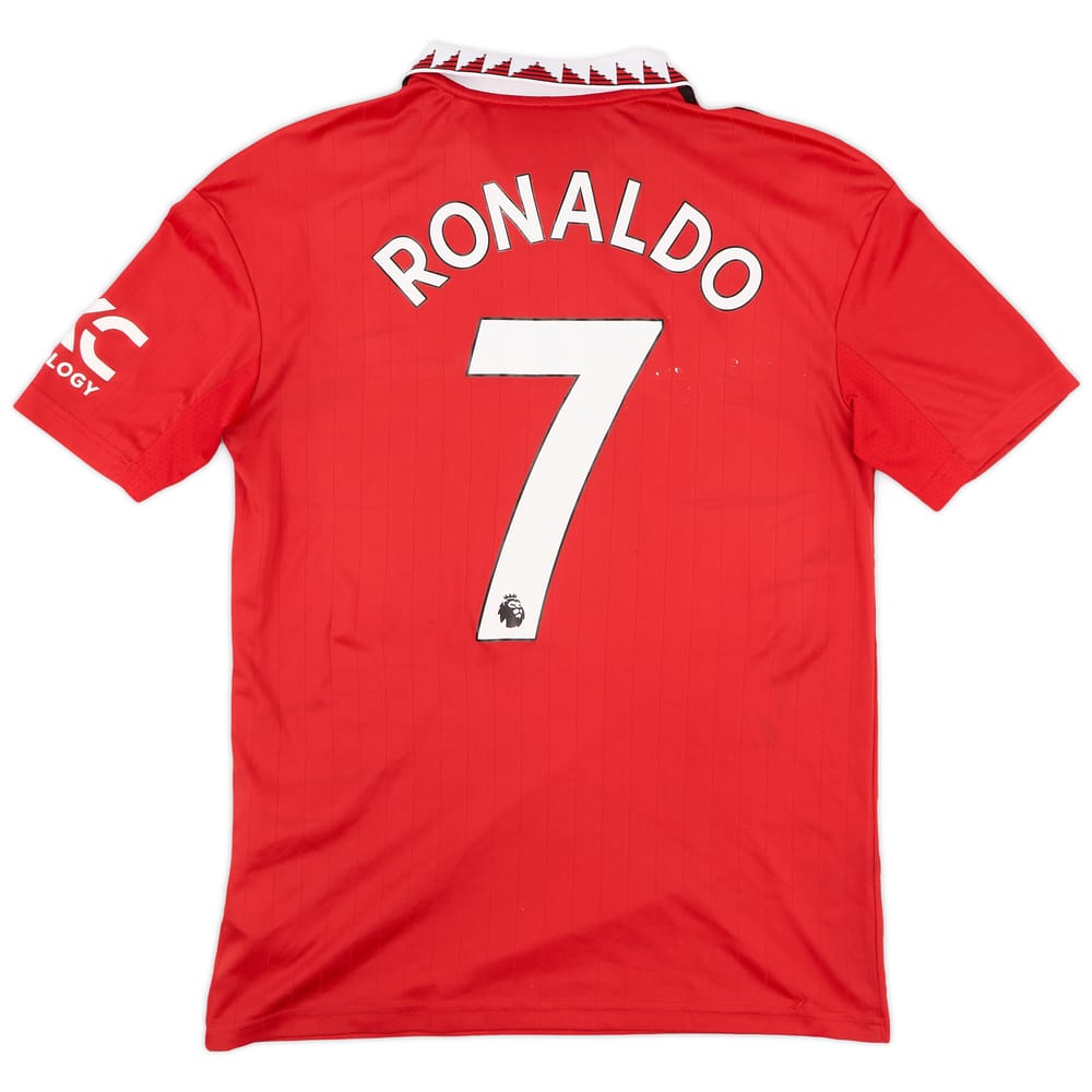 2022-23 Manchester United Home Shirt Ronaldo #7 - 7/10 - (XL.Boys)