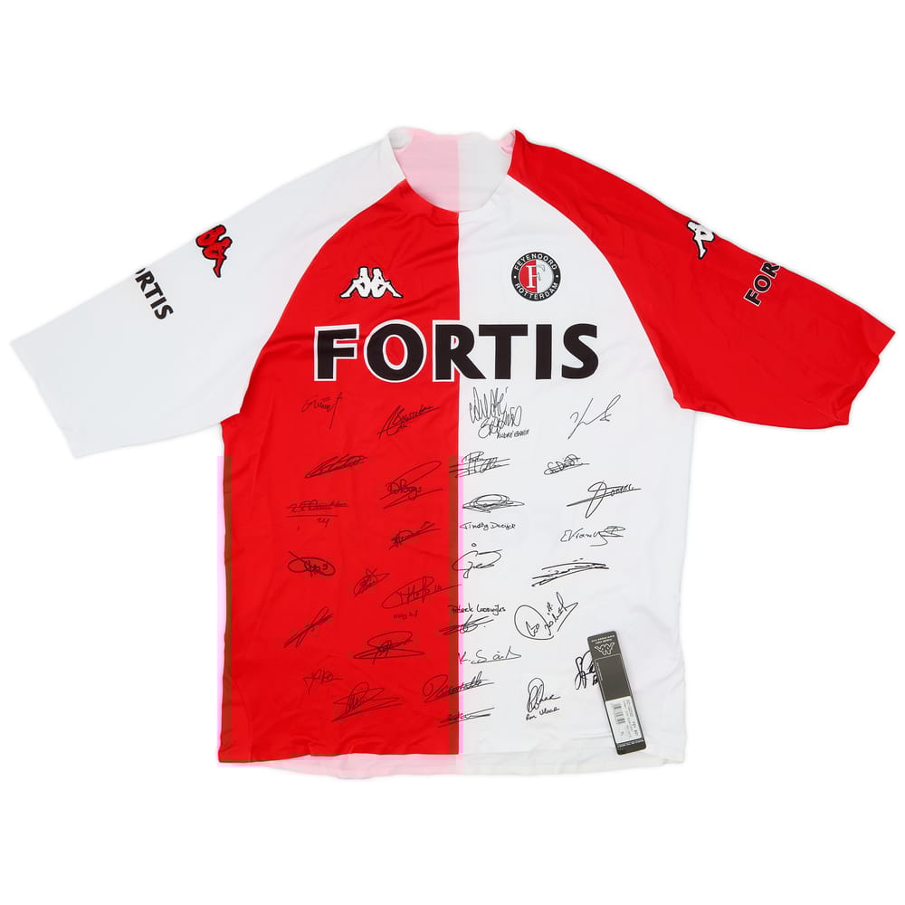 2006-07 Feyenoord Player Issue 'Signed' Home Shirt (XL)
