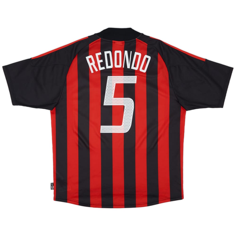 2002-03 AC Milan Home Shirt Redondo #5 - 7/10 - (L)