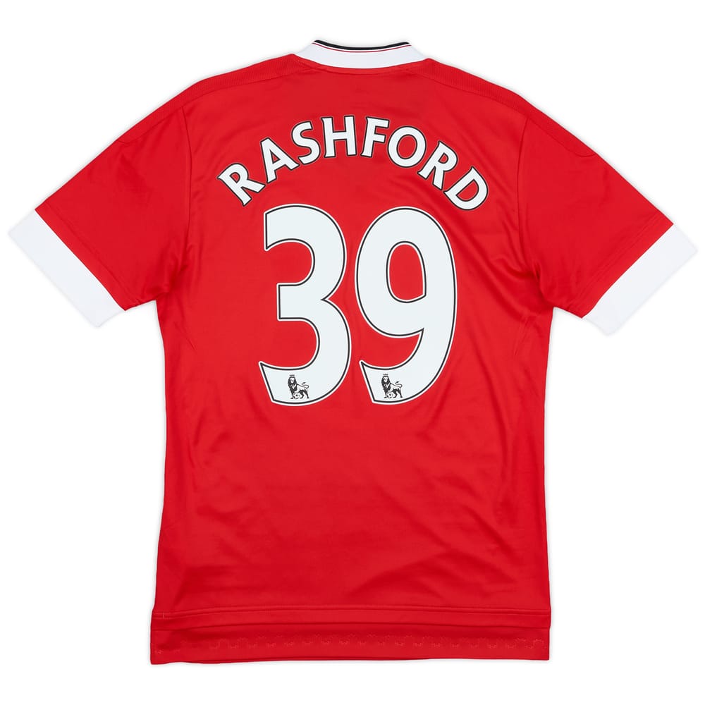 2015-16 Manchester United Home Shirt Rashford #39 - 9/10 - (XS)