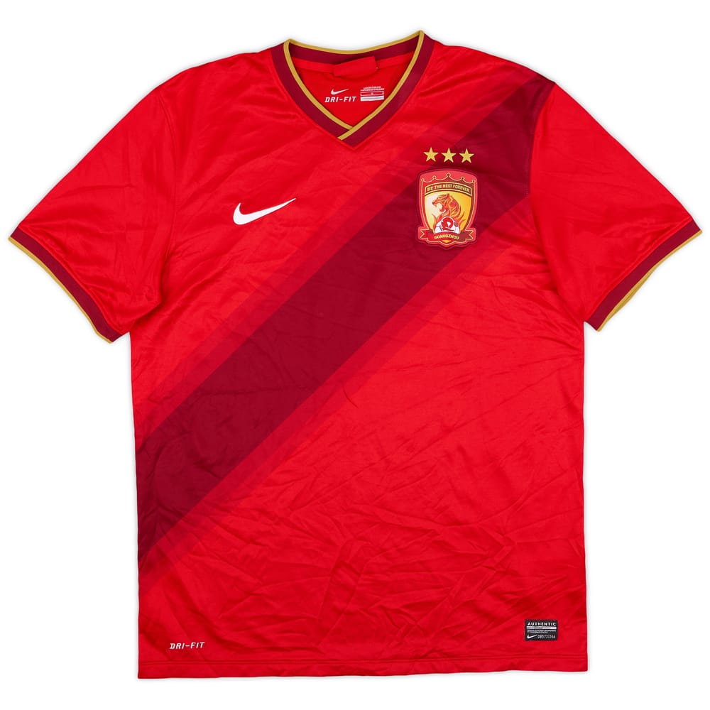 2014 Guangzhou Evergrande Home Shirt - 8/10 - (L)