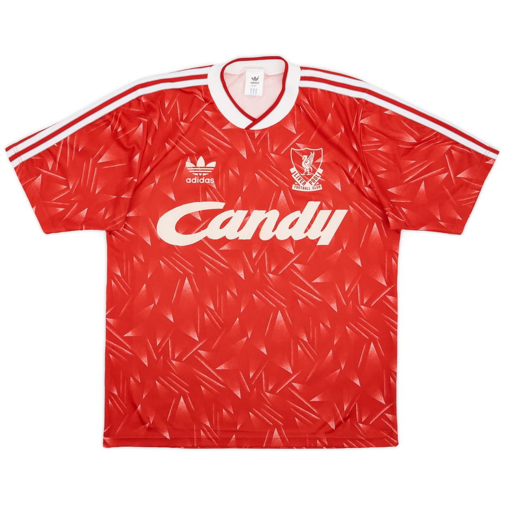 1989-91 Liverpool Home Shirt - 7/10 - (M)