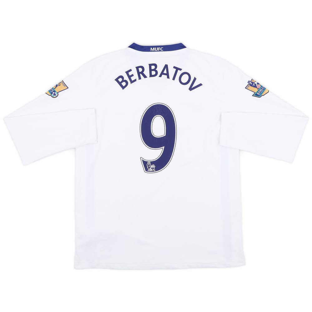 2008-10 Manchester United Away L/S Shirt Berbatov #9 - 7/10 - (M)