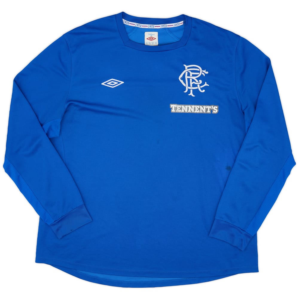 2012-13 Rangers Home L/S Shirt - 6/10 - (XXL)