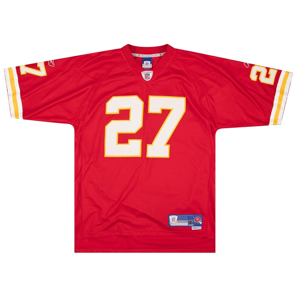 2005-06 Kansas City Chiefs L. Johnson #27 Reebok Premier Jersey (Home) L