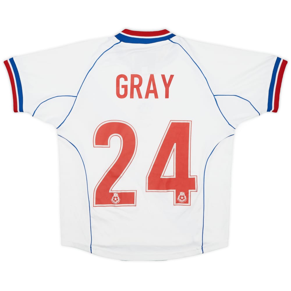 2001-02 Crystal Palace Away Shirt Gray #24 - 8/10 - (L.Boys)