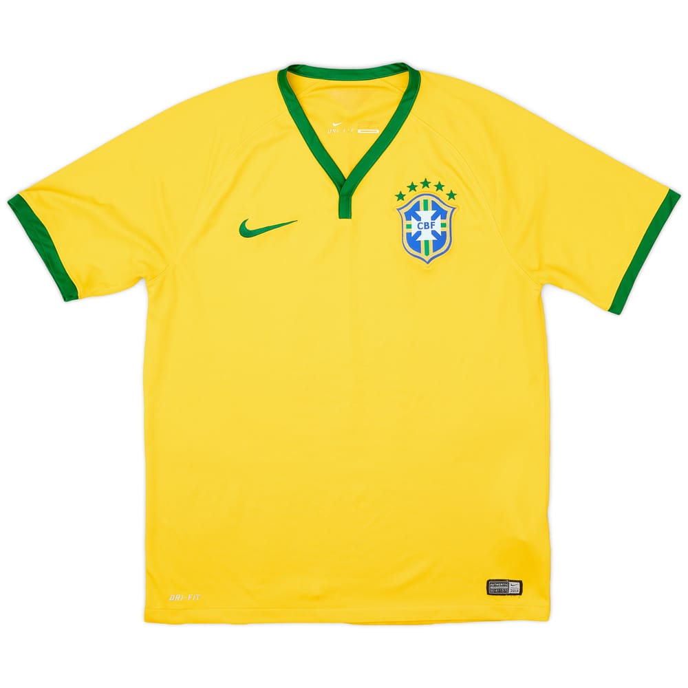2014-15 Brazil Home Shirt - 8/10 - (M)