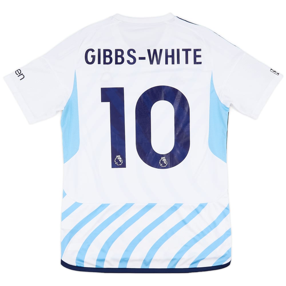 2023-24 Nottingham Forest Match Issue Away Shirt Gibbs-White #10