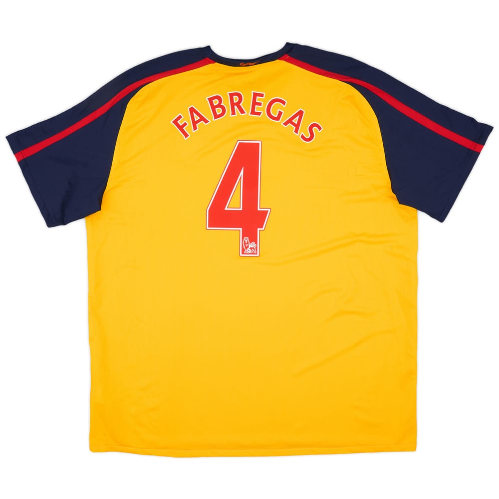2008-09 Arsenal Away Shirt Fabregas #4 (XXL)