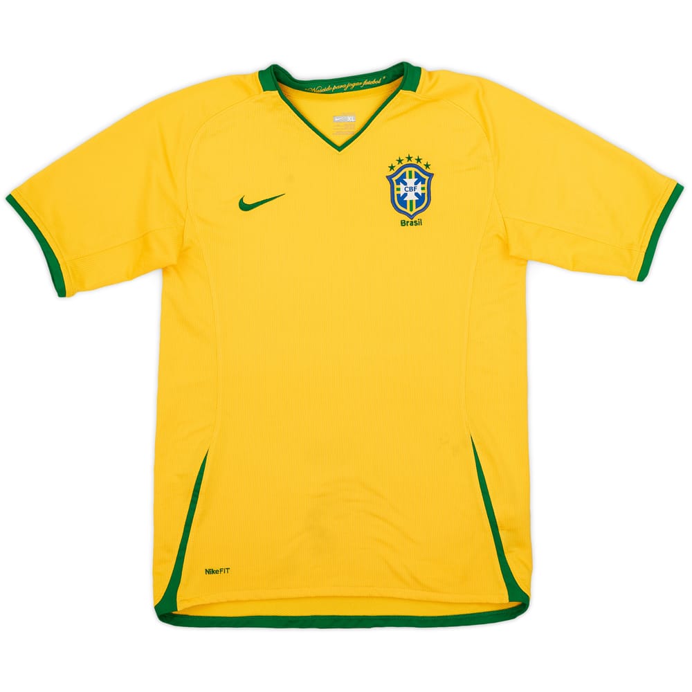 2008-10 Brazil Home Shirt - 5/10 - (XL.Boys)
